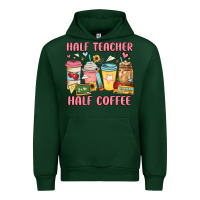 Forest Green half teacher half coffee Urban Hoodie - JahusDesignShop