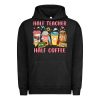 Pigment Black half teacher half coffee Urban Hoodie - JahusDesignShop