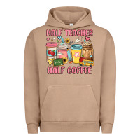 Pigment Burro half teacher half coffee Urban Hoodie - JahusDesignShop