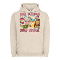 Pigment French Oak half teacher half coffee Urban Hoodie - JahusDesignShop