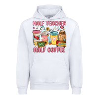 White half teacher half coffee Urban Hoodie - JahusDesignShop