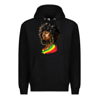 Black juneteenth black women Premium Hoodie - HRA Design Shop