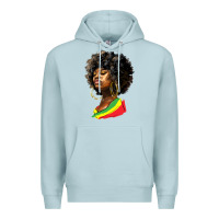 Blue Mist juneteenth black women Premium Hoodie - HRA Design Shop