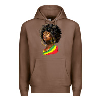 Chestnut juneteenth black women Premium Hoodie - HRA Design Shop