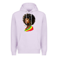 Lilac juneteenth black women Premium Hoodie - HRA Design Shop