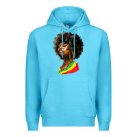 Ocean Blue juneteenth black women Premium Hoodie - HRA Design Shop