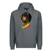 Rock juneteenth black women Premium Hoodie - HRA Design Shop