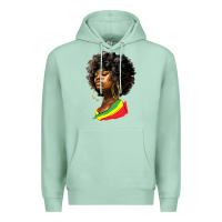 Seafoam juneteenth black women Premium Hoodie - HRA Design Shop