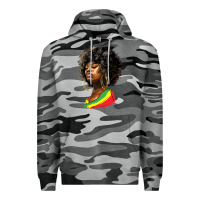 Slate Camo juneteenth black women Premium Hoodie - HRA Design Shop