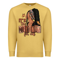 Antique Gold It's the melanin for me Premium Sweatshirt - RanaPortraitStore