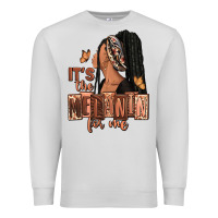 Dove Grey It's the melanin for me Premium Sweatshirt - RanaPortraitStore