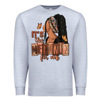 Heather Grey It's the melanin for me Premium Sweatshirt - RanaPortraitStore