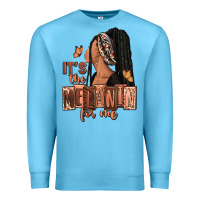Ocean Blue It's the melanin for me Premium Sweatshirt - RanaPortraitStore