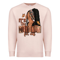 Pale Pink It's the melanin for me Premium Sweatshirt - RanaPortraitStore