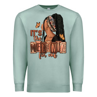 Seafoam It's the melanin for me Premium Sweatshirt - RanaPortraitStore