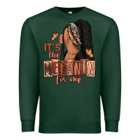 Sports Green It's the melanin for me Premium Sweatshirt - RanaPortraitStore