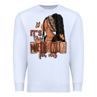 White It's the melanin for me Premium Sweatshirt - RanaPortraitStore