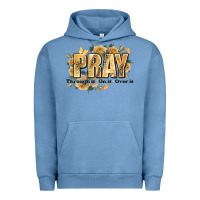 Pigment Pebble Blue pray through it on it and over it Urban Hoodie - JahusDesignShop