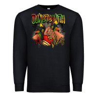 Black Juneteenth vibes black girl sneakers Premium Sweatshirt - RanaPortraitStore