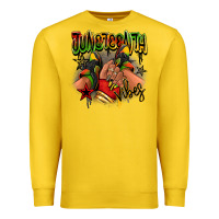 Lemon Juneteenth vibes black girl sneakers Premium Sweatshirt - RanaPortraitStore