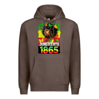Coffee juneteenth 1865 black freedom Premium Hoodie - HRA Design Shop