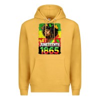 Mustard juneteenth 1865 black freedom Premium Hoodie - HRA Design Shop