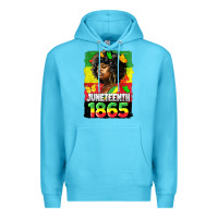 Ocean Blue juneteenth 1865 black freedom Premium Hoodie - HRA Design Shop