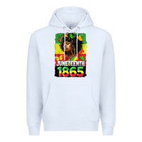 White juneteenth 1865 black freedom Premium Hoodie - HRA Design Shop
