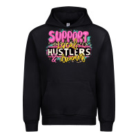 Black support local hustlers and dreamers Urban Hoodie - JahusDesignShop