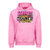 Fuchsia Pink support local hustlers and dreamers Urban Hoodie - JahusDesignShop