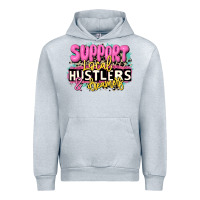 Heather Grey support local hustlers and dreamers Urban Hoodie - JahusDesignShop