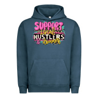 Pigment Midnight Navy support local hustlers and dreamers Urban Hoodie - JahusDesignShop