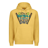 Antique Gold softball Premium Hoodie - CowhideDigitalArt