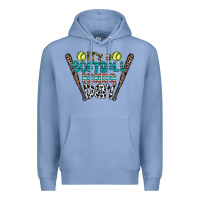 Colony Blue softball Premium Hoodie - CowhideDigitalArt