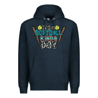Navy softball Premium Hoodie - CowhideDigitalArt