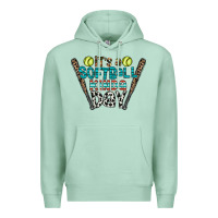 Seafoam softball Premium Hoodie - CowhideDigitalArt