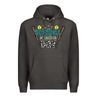Smoke softball Premium Hoodie - CowhideDigitalArt