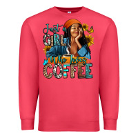Cardinal Just a girl who loves coffee Premium Sweatshirt - RanaPortraitStore