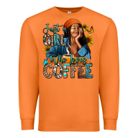 Carrot Just a girl who loves coffee Premium Sweatshirt - RanaPortraitStore