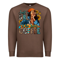 Chestnut Just a girl who loves coffee Premium Sweatshirt - RanaPortraitStore