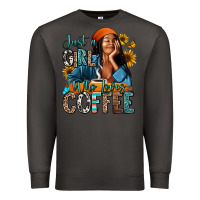 Smoke Just a girl who loves coffee Premium Sweatshirt - RanaPortraitStore