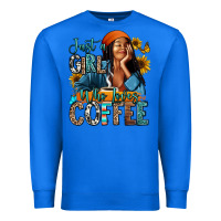 True Royal Just a girl who loves coffee Premium Sweatshirt - RanaPortraitStore