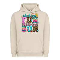 Pigment French Oak school was  fun but its time for some  sun Urban Hoodie - AdoDesignShop