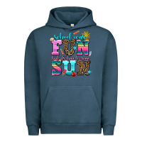 Pigment Midnight Navy school was  fun but its time for some  sun Urban Hoodie - AdoDesignShop