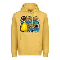 Antique Gold whiskey bent hell bound Premium Hoodie - CowhideDigitalArt