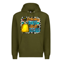 Army Green whiskey bent hell bound Premium Hoodie - CowhideDigitalArt