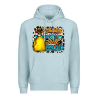 Blue Mist whiskey bent hell bound Premium Hoodie - CowhideDigitalArt