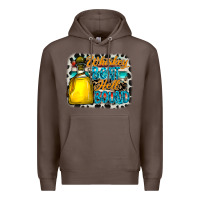 Coffee whiskey bent hell bound Premium Hoodie - CowhideDigitalArt