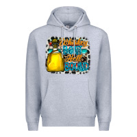 Heather Grey whiskey bent hell bound Premium Hoodie - CowhideDigitalArt