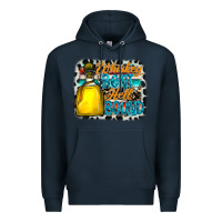 Navy whiskey bent hell bound Premium Hoodie - CowhideDigitalArt